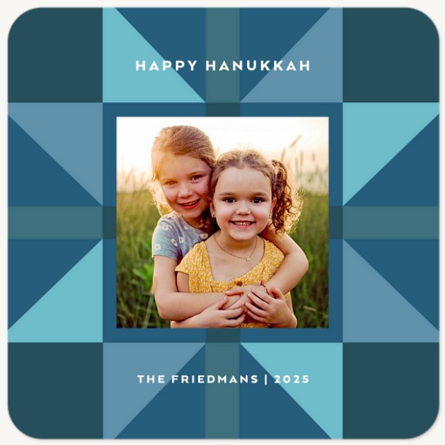 Quilted Star Hanukkah Cards