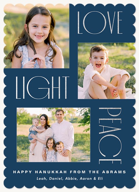 Love, Light, Peace Hanukkah Cards