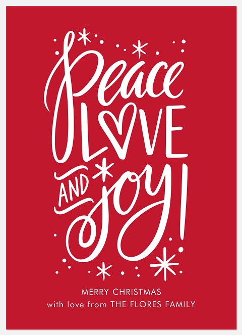 Peppermint Love Holiday Photo Cards