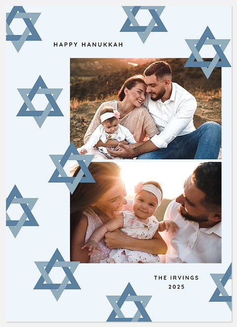 Hanukkah Stars Hanukkah Photo Cards