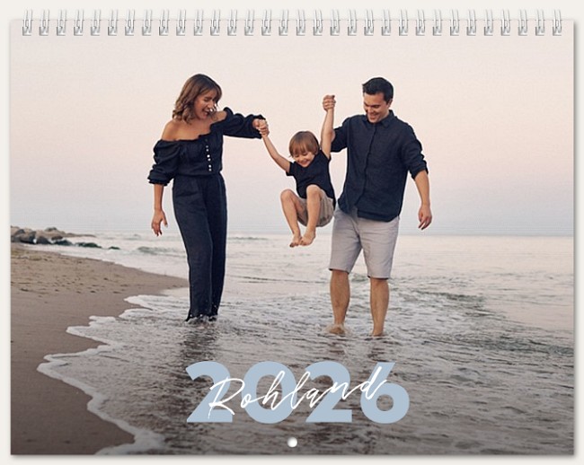 Bold Year Calendar Personalized Photo Calendars