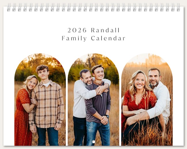 Triple Arch Calendar Personalized Photo Calendars