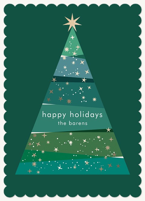 Holiday Tree Personalized Holiday Cards