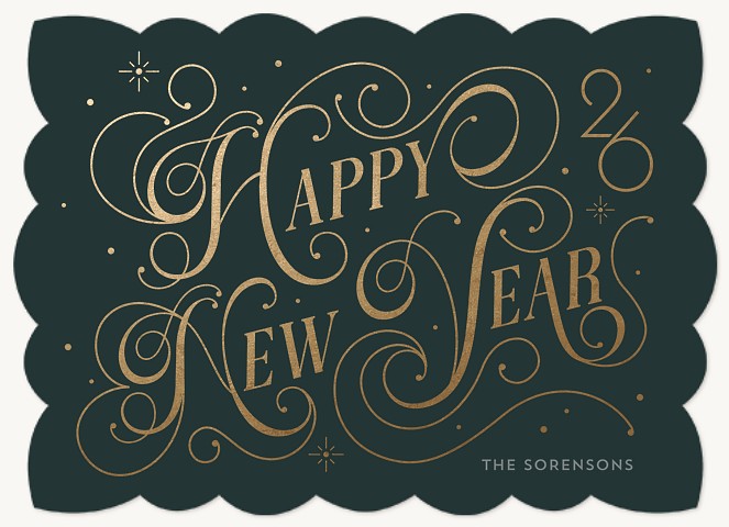 Fanciful Year Personalized Holiday Cards