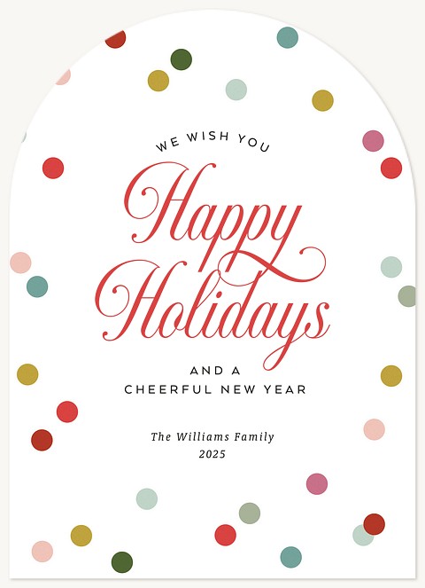 Confetti Greetings Personalized Holiday Cards