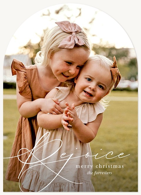 Rejoice in Serenity Personalized Holiday Cards