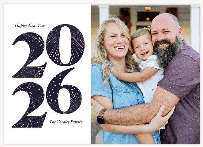 Bursting With Joy Personalized Holiday Cards