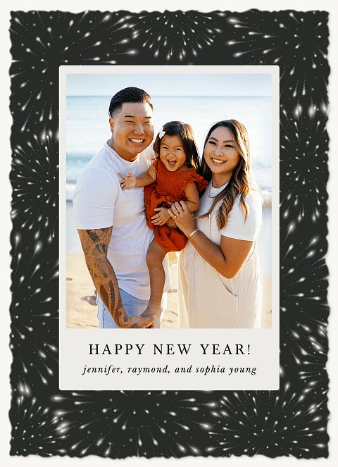 Classic Sparklers Personalized Holiday Cards