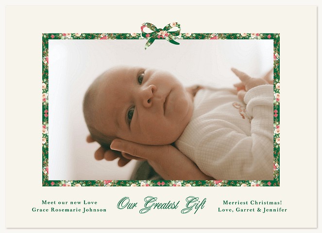 Sweetly Wrapped Personalized Holiday Cards
