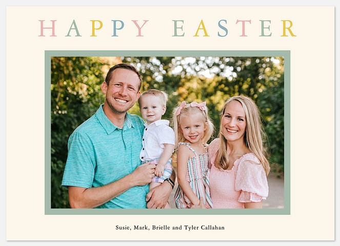 Spring Hues Easter Photo Cards