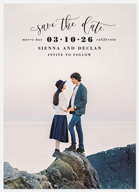 Lovely Lettering Save the Date Photo Cards