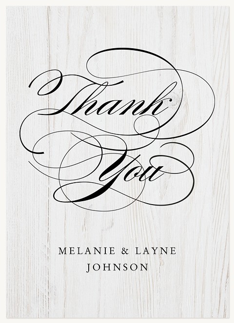 Rustic Soiree Wedding Thank You Cards