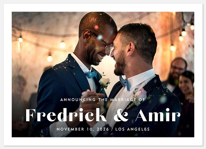 Stately Names Wedding Announcements