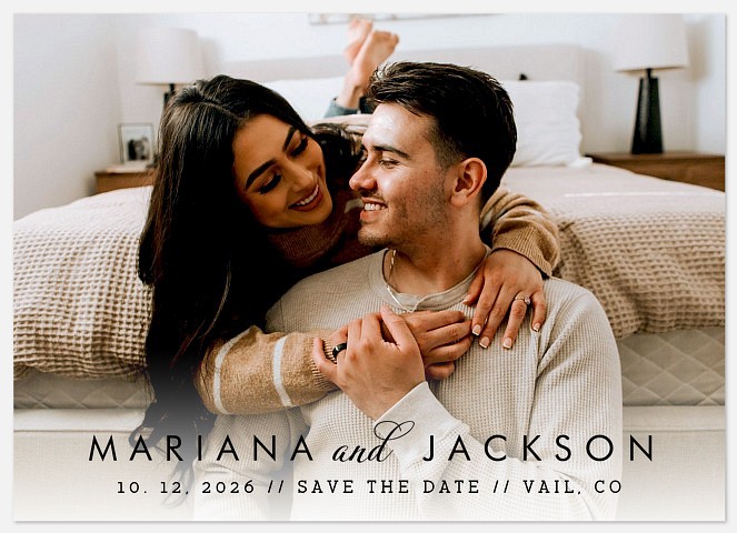 Serene Fade Save the Date Photo Cards