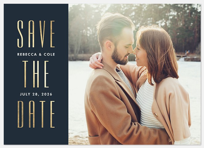 Sleek Elegance Save the Date Photo Cards