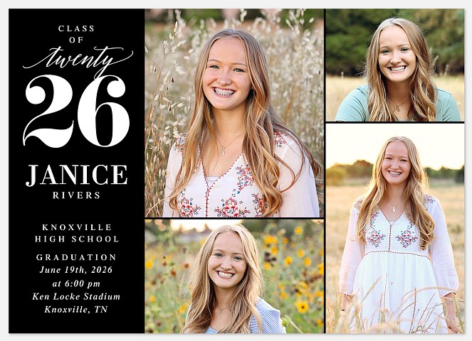 Quad Layout Graduation Cards