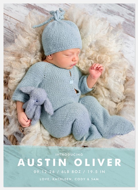 Truest Joy Baby Birth Announcements