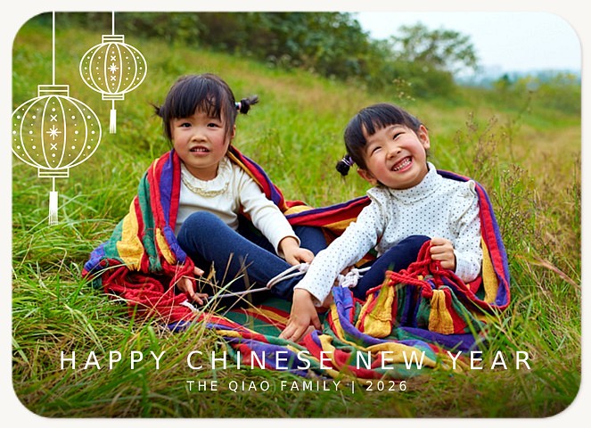 Paper Lanterns Chinese New Year Cards