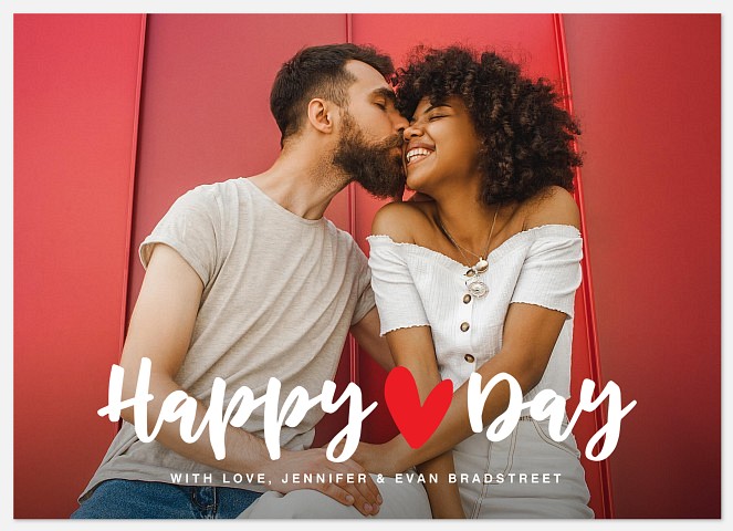 Heart Day Valentine Photo Cards