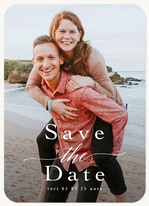 Simple Stack Save the Date Cards