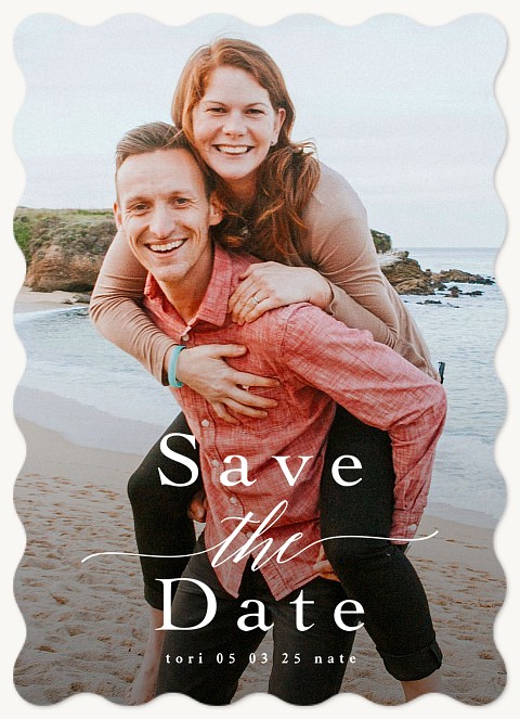 Simple Stack Save the Date Cards