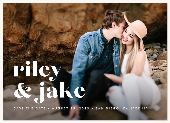 Uptown Modern Save the Date Cards