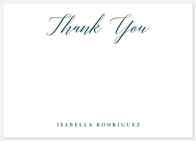 Scholarly Style Thank You Cards 