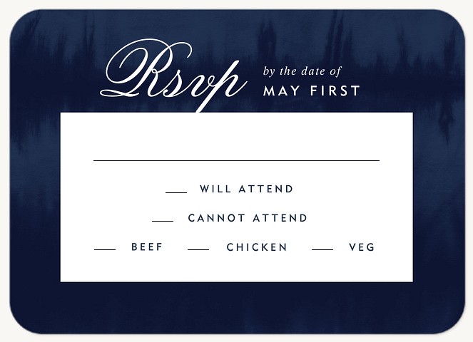 Modern Ink Wedding RSVP Cards