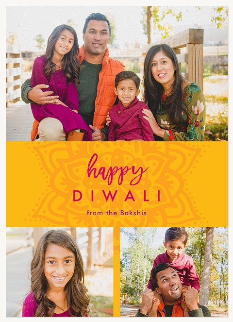 Brightest Trio Diwali Holiday Cards