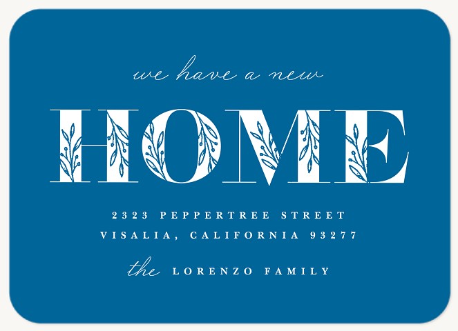 Blooming Home Moving Announcements