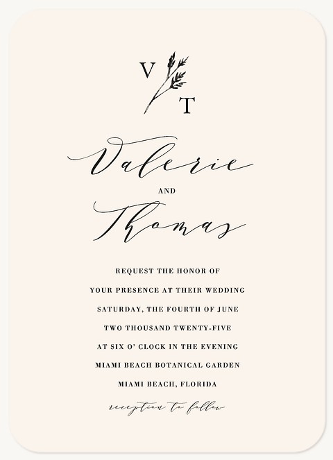 Poetic Wedding Invitations