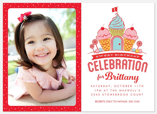 Candy Castle Kids' Birthday Invitations