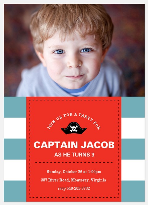 Captain's Call Kids' Birthday Invitations