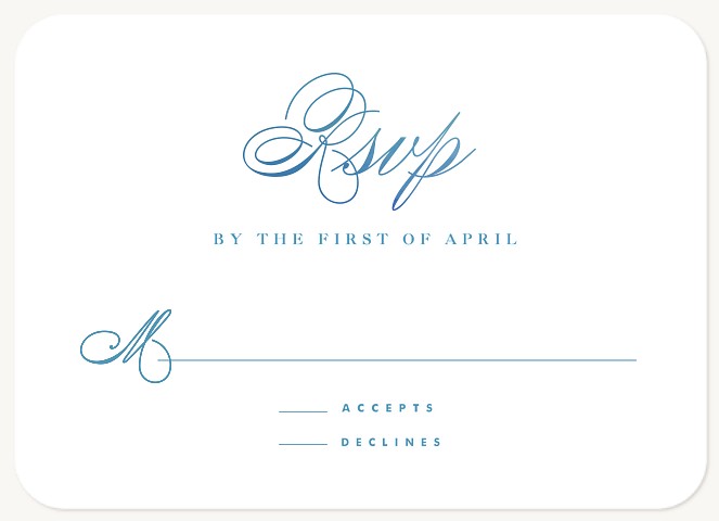 Oceanica Wedding RSVP Cards