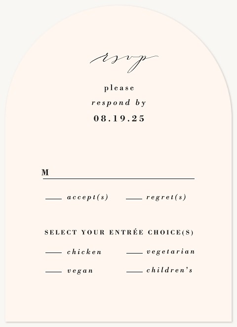 Contemporary Mix Wedding RSVP Cards