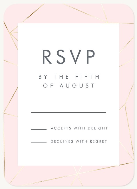 Modern Geo Bat Mitzvah RSVP Cards