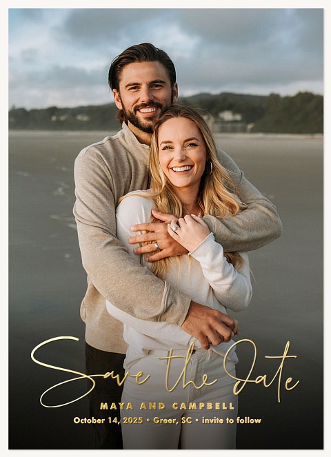 Gracefully Written Save the Date Cards