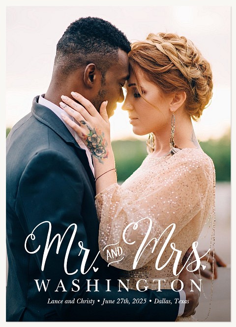 Lovely Couple Wedding Announcements