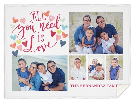 Love Is All You Need Custom Blankets