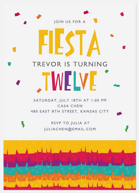 Pinata Parade Kids' Birthday Invitations