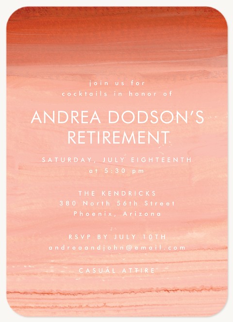 Sandstone Party Invitations
