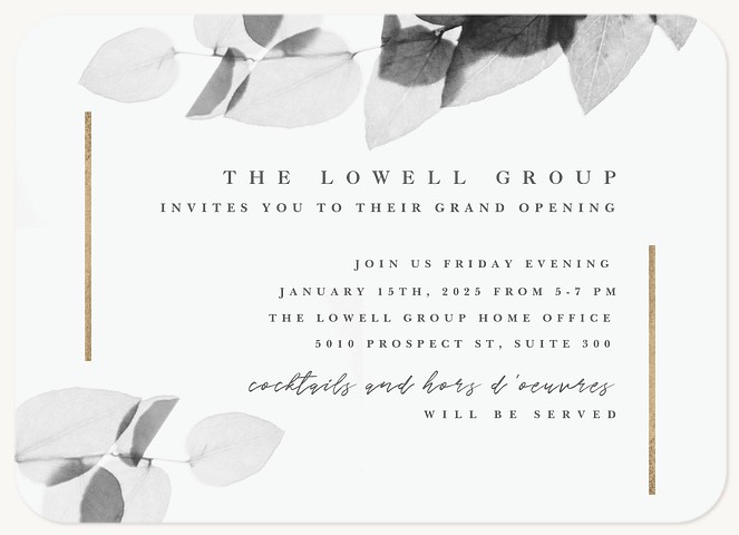 Modern Branch Party Invitations