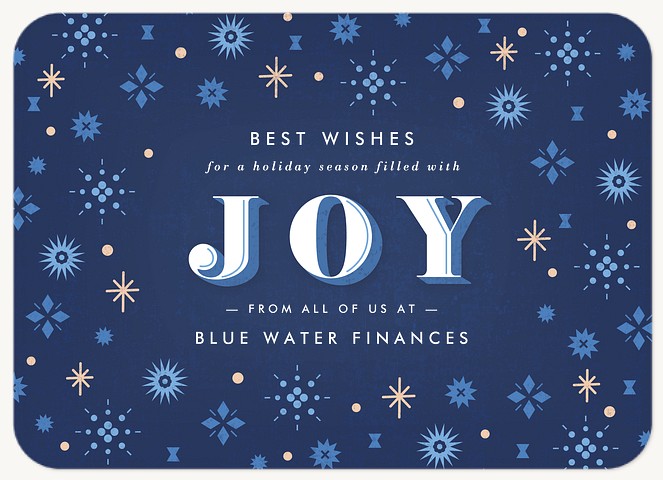 Modern Flurry Business Holiday Cards