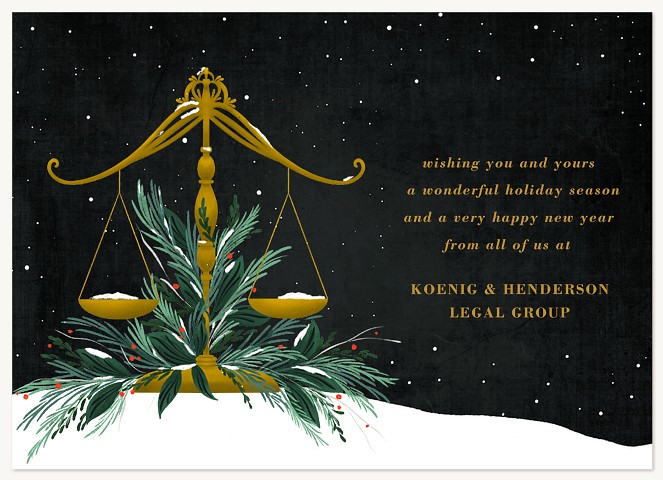 Law Landscape Business Holiday Cards