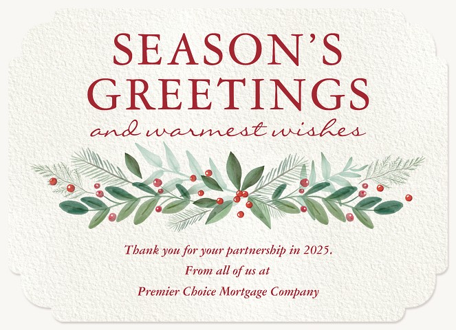 Grateful Tidings Business Holiday Cards