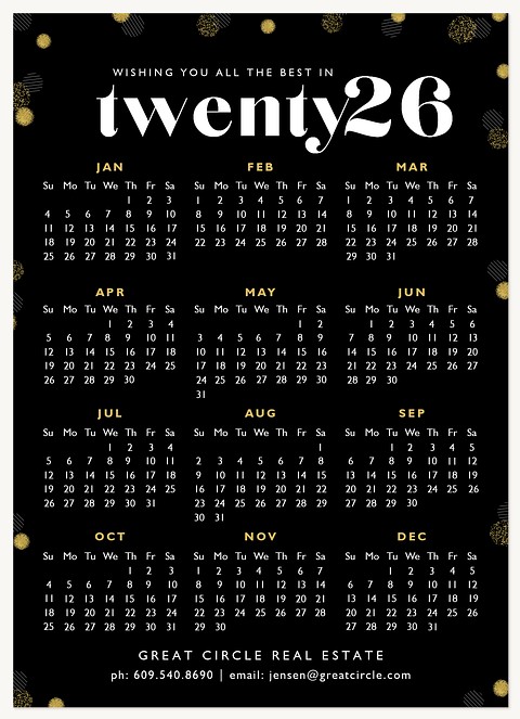 Classy Year Business Holiday Cards