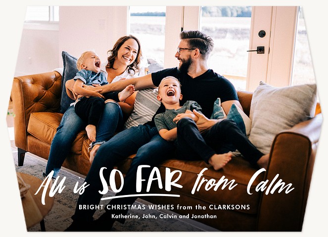 So Far From Calm Photo Holiday Cards