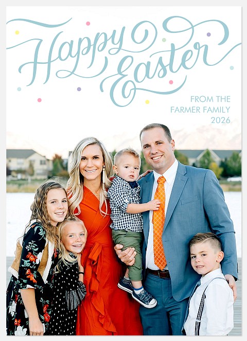 Blue Easter Easter Photo Cards