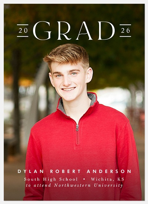 Sophisticated Grad Graduation Cards