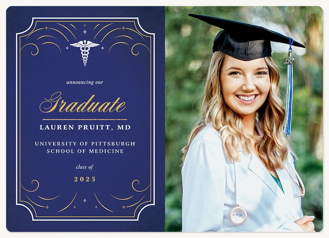 Medical Accomplishment Graduation Announcements